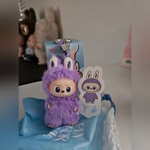 Pin Into Energy Labubu Keychain - Letter T